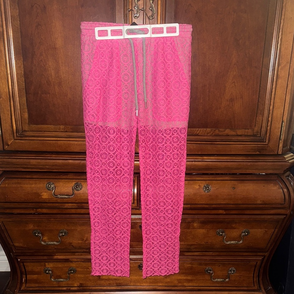 Pink Lace Women's Pants - New.